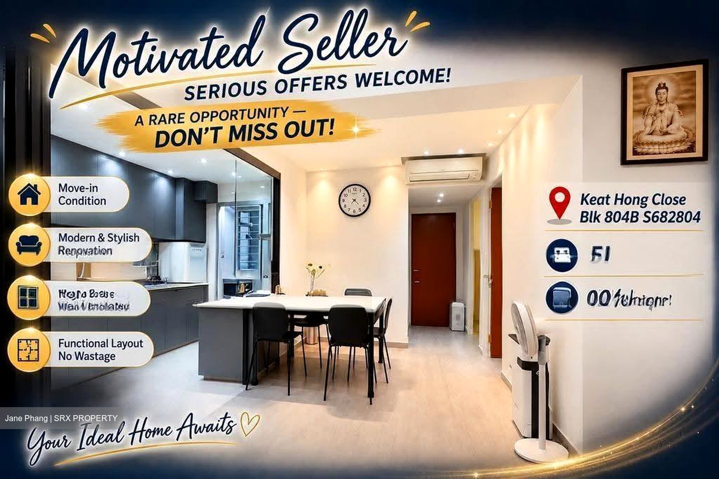 Blk 804B Keat Hong Pride (Choa Chu Kang), HDB 5 Rooms #607380941